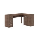 Ver imagem 2 de Escrivaninha Mesa Escritório em L 3 Gavetas 2 Portas MSM446