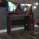 Ver imagem 1 de Mesa Gamer Evolution Msm 448 130cm Preto e Vermelho