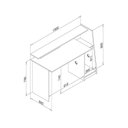 Ver imagem 3 de Mesa Gamer Evolution Msm 448 130cm Preto e Vermelho
