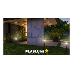 Poste Balizador Luminária Casa Sítio Jardim 50cm Preto Kit 2 - 7