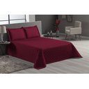 Ver imagem 1 de Cobre Leito E Fronhas Vinho Veneza 3 Peças Casal Queen