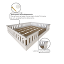 Ver imagem 6 de Cama Infantil Montessoriana Cori Casal Yescasa Branco