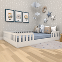 Ver imagem 2 de Cama Infantil Montessoriana Cori Casal Yescasa Branco