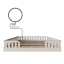 Ver imagem 7 de Cama Infantil Montessoriana Cori Casal Yescasa Branco