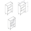 Ver imagem 3 de Estante de Livros Retrô 81cmx124cm Nichos Rt 3015
