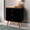 Ver imagem 1 de Mesa de Cabeceira Status 3 Gavetas Status