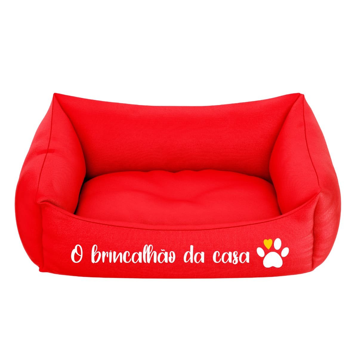 Cama Pet Cachorro E Gato Pequeno Vermelha Brincalhão Da Casa:Vermelho