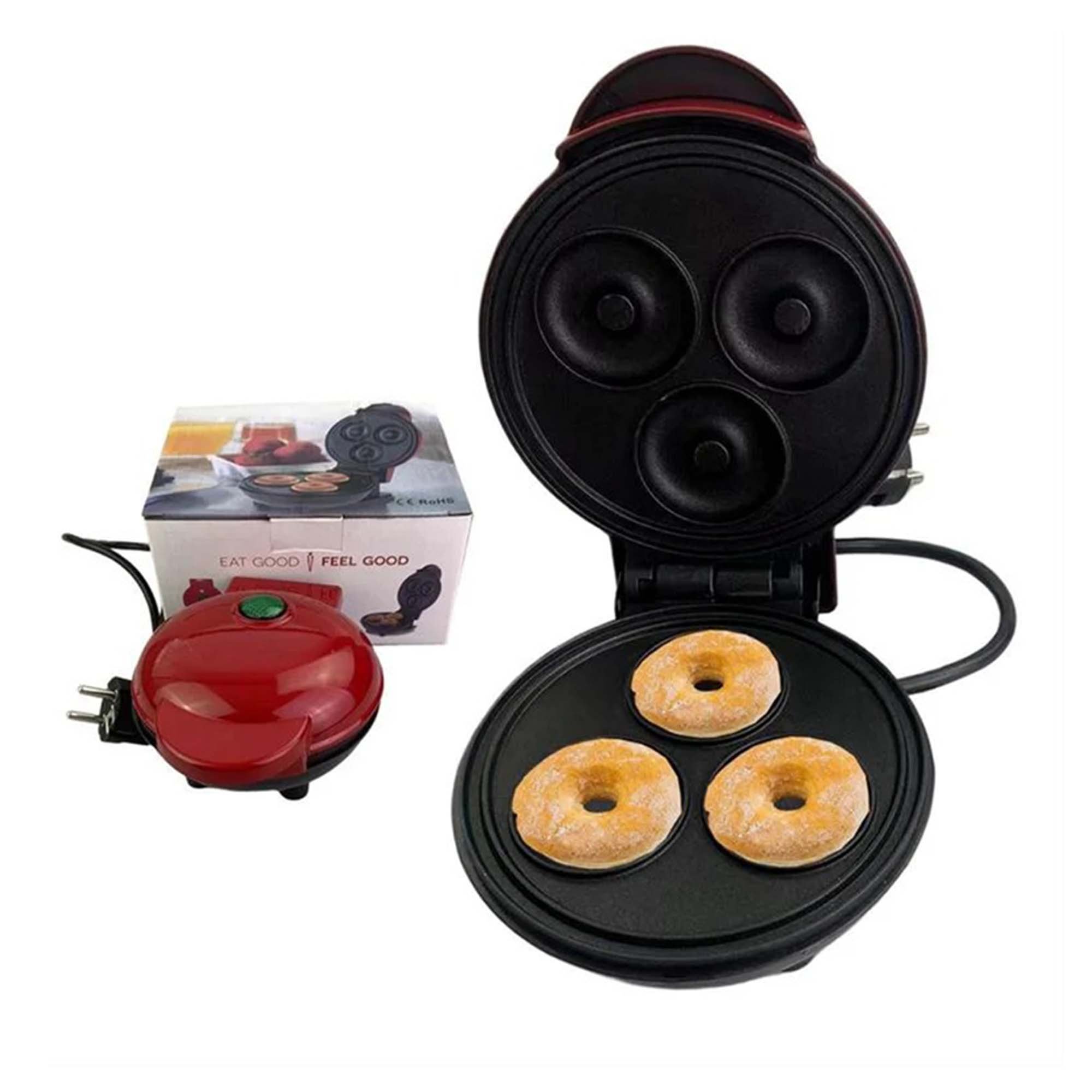 Máquina de Mini Donuts Rosquinhas Cozinha Antiaderente Confeitaria Culinária Sobremesa Crianças Bisc - 10