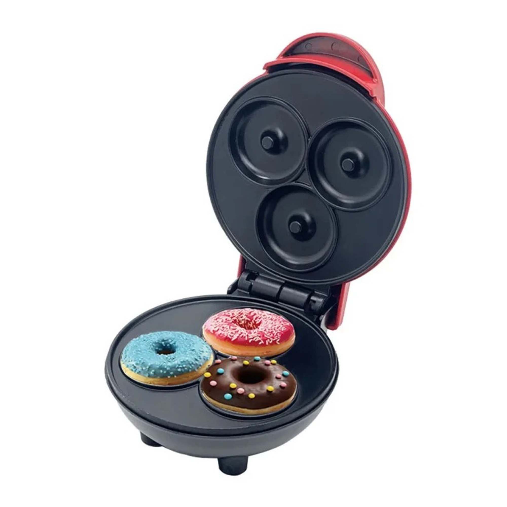 Máquina de Mini Donuts Rosquinhas Cozinha Antiaderente Confeitaria Culinária Sobremesa Crianças Bisc - 14