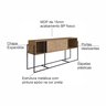 Buffet Aparador Industrial Retrô 2 Portas de Correr Madeira/Aço 188cm York - 11