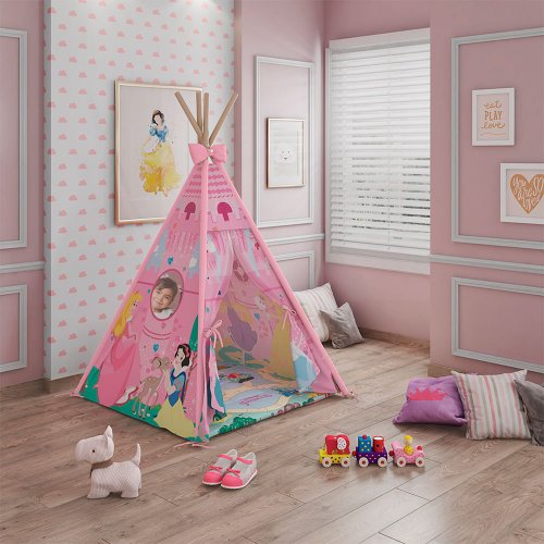 Jogo de Quarto Infantil Princesa Encantada Pura Magia Branco/Rosa