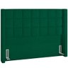 Cabeceira Cama Box Casal 140 Cm P05 Paris Bouclê Verde - Lyam Decor - 1