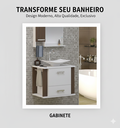 Ver imagem 7 de Kit Gabinete Cuba e Espelheira 60cm para Banheiro Moderno:branco/rustico
