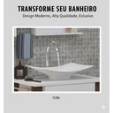 Ver imagem 6 de Kit Gabinete Cuba e Espelheira 60cm para Banheiro Moderno:branco/rustico