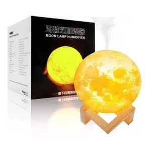 Umidificador Abajur Lua Cheia 3d Difusor Umidificador Ar Luminária Lua