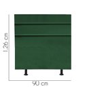 Ver imagem 2 de Cabeceira para Cama Box Solteiro 90 Cm Argentina:verde