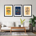 Ver imagem 1 de Kit 3 Quadros Grandes Frases Motivacionais 60x48cm:moldura Preta