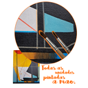 Ver mais imagens de Mini Quadro Decorativo de Barco Veleiro em Linhas Retas