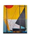 Ver imagem 2 de Mini Quadro Decorativo de Barco Veleiro em Linhas Retas