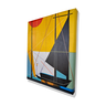 Mini Quadro Decorativo de Barco Veleiro em Linhas Retas - 4