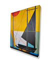 Ver imagem 4 de Mini Quadro Decorativo de Barco Veleiro em Linhas Retas
