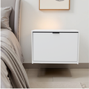 Ver imagem 5 de Porta Calçados Suspenso Chão Sapato Tênis com 1 Porta Sapateira Pequena Multiuso Madeira Mdf Branca