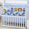 KIT JOGO DE BERÇO SAFARI ESTAMPADO 10 PEÇAS KIT AMERICANO DE BERÇO BABY ZOO PARA BEBE LUXUOSO:BICHIN - 2