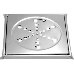 Ralo Em Aço Inox Cromado 150 Mm X 150 Mm - 1 Ralo Em Aço Inox Cromado 150 Mm X 150 Mm - 1