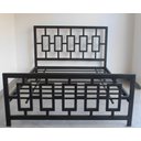 Ver imagem 3 de Cama Casal Robusta Aço Ferro Tamanho Queen 138cmx188cm Cor Alumínio Estilo Industrial Mobbili Ca-01