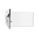 Ver imagem 2 de Mini Caixa de Correio Carta Inox Polido Brilhante Espelhada Compacta 20 Cm Profundidade