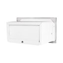 Ver imagem 3 de Mini Caixa de Correio Carta Inox Polido Brilhante Espelhada Compacta 20 Cm Profundidade