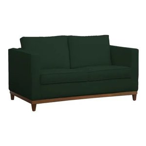 Sofá Poltrona Aspen 2 Lugares 140cm Suede Verde - Fm