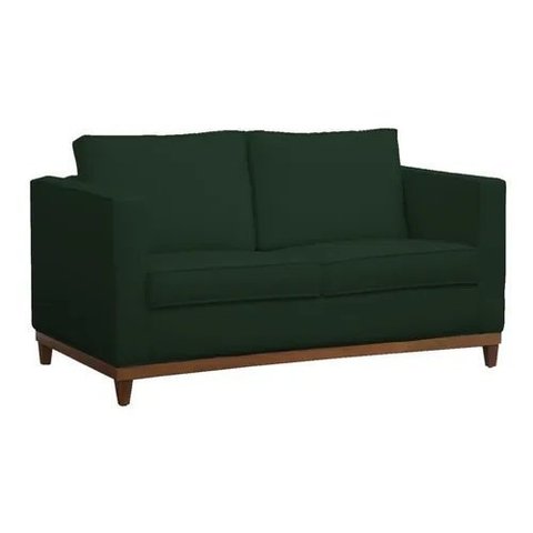 Sofá Poltrona Aspen 2 Lugares 140cm Suede Verde - Fm