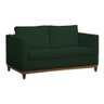 Sofá Poltrona Aspen 2 Lugares 140cm Suede Verde - Fm - 1