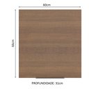 Ver imagem 3 de Armário Aéreo Madesa Stella 60 cm 1 Porta Branco/Rustic
