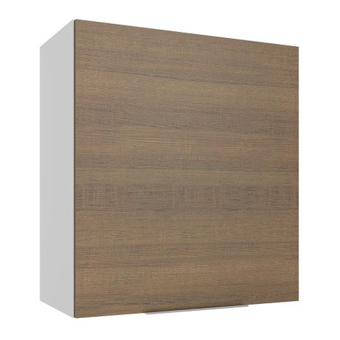 Armário Aéreo Madesa Stella 60 cm 1 Porta Branco/Rustic