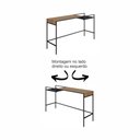 Ver imagem 5 de Aparador Industrial Retrô Madeira/Aço 140cm York