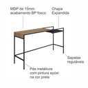Ver imagem 6 de Aparador Industrial Retrô Madeira/Aço 140cm York Bege/Hanover/Preto