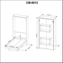 Ver mais imagens de Cama Articulada Solteiro 97,2x193cm CM8015 Branco