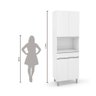 Paneleiro Duplo Nicho Para Micro-ondas Top Class Branco - 10