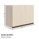 Ver imagem 3 de Armario Aereo Basculante MDF 60 cm Kali 166771 Bianco Toq Nicioli