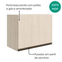 Ver imagem 4 de Armario Aereo Basculante MDF 60 cm Kali 166771 Bianco Toq Nicioli