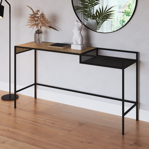 Aparador Industrial Retrô Madeira/Aço 140cm York