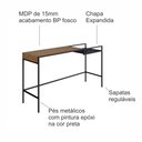 Ver mais imagens de Aparador Industrial Retrô Madeira/Aço 140cm York Marrom/Vermont/Preto