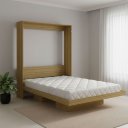 Ver imagem 1 de Cama Articulada de Casal com 2 Nichos CM8016 Laranja/Amêndoa