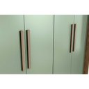 Ver imagem 5 de Guarda Roupa Casal 5 Portas e 4 Gavetas C/ Pés Flex Cb03n564 Canela - Kappesberg