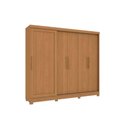 Ver imagem 1 de Guarda Roupa Casal 5 Portas e 4 Gavetas C/ Pés Flex Cb03n564 Canela - Kappesberg