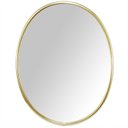 Ver imagem 1 de Espelho Oval com Moldura de Alumínio 50cm x 40cm Decore Pronto