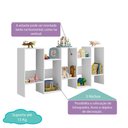 Ver imagem 3 de Estante Infantil Montessoriana Teen Play com 5 Nichos - Branco