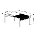 Ver imagem 3 de Mesa de Centro Industrial Retrô Madeira/Aço York Bege
